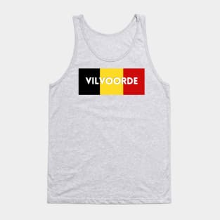 Vilvoorde City in Belgian Flag Tank Top